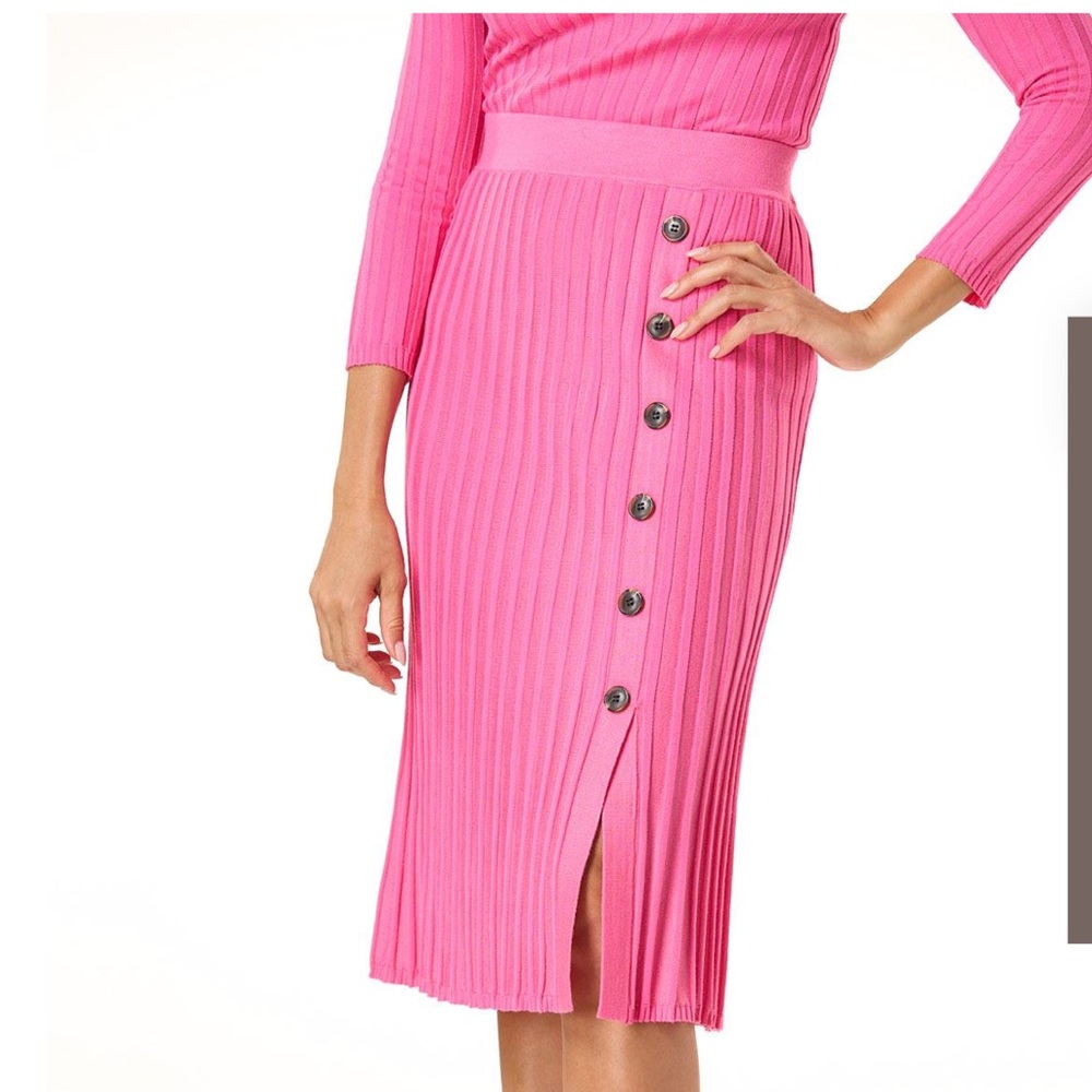NWT! Cato RIBBED BUTTON FRONT SWEATER SKIRT